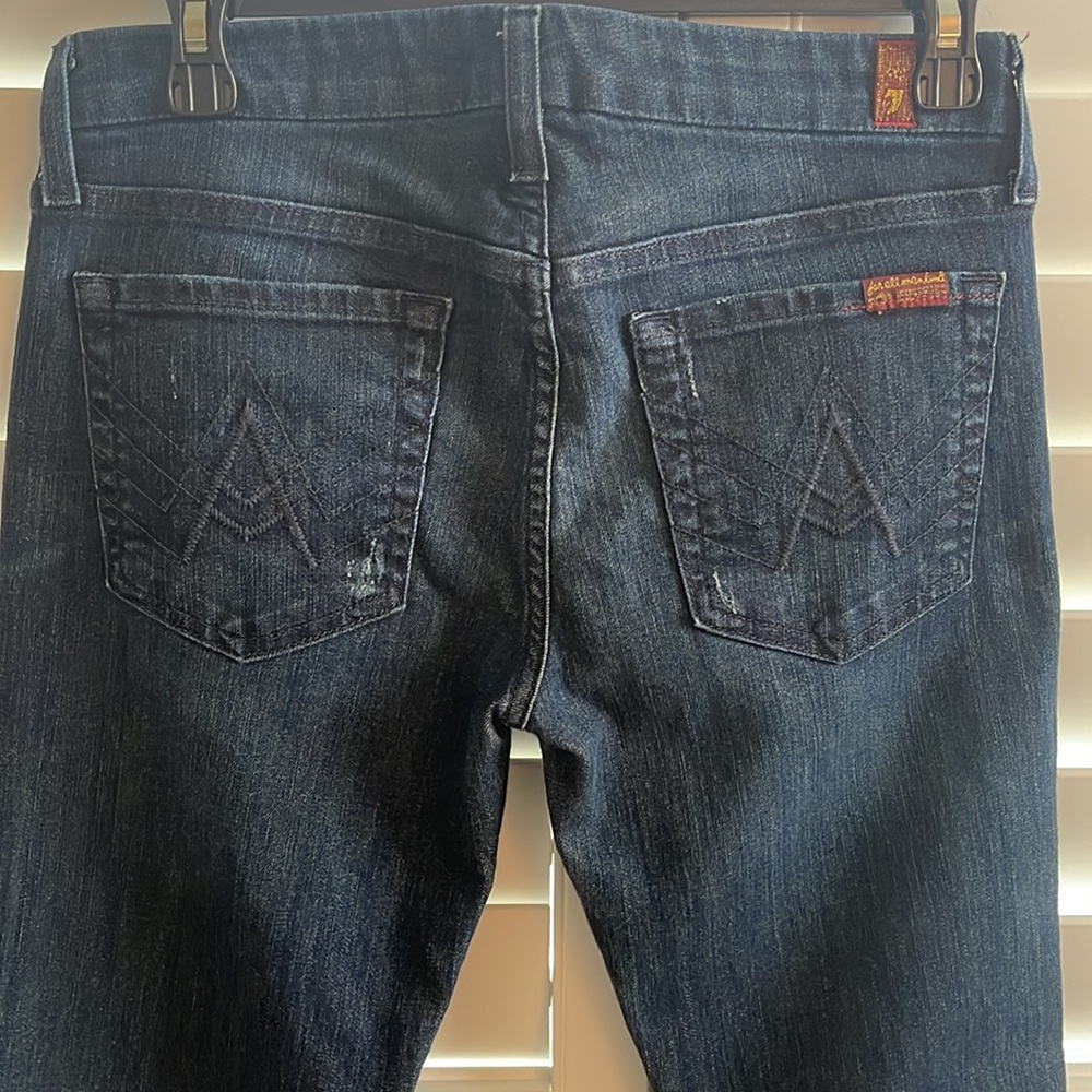 7 For All Mankind Flare Jeans. Size 27 x 33. - Picture 6 of 8